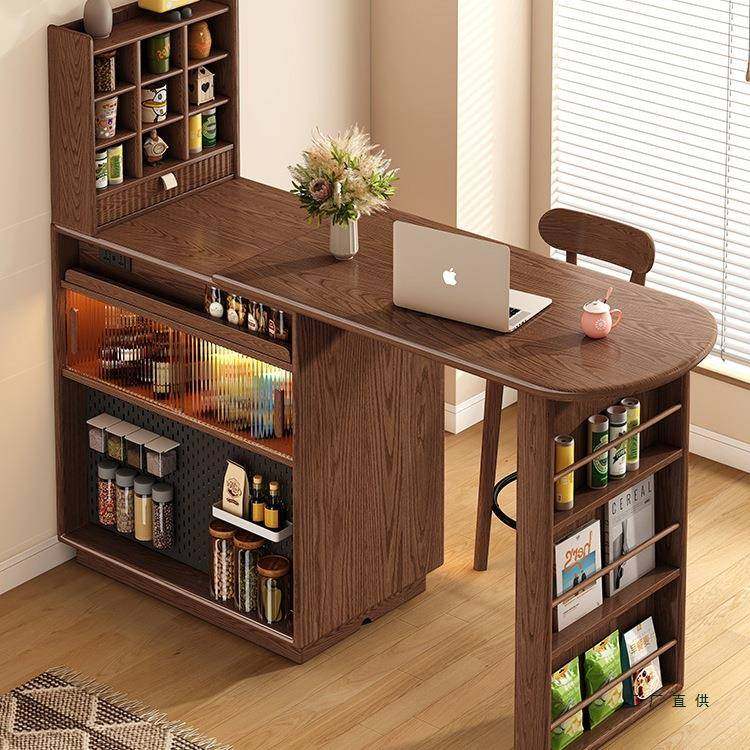 实木餐吧台桌子家用阳台休闲可伸缩小户型隔断柜窄岛台餐边柜一体,畜牧/养殖物资,畜牧/养殖器械,淘宝优惠券,粉丝福利购,淘宝优惠卷