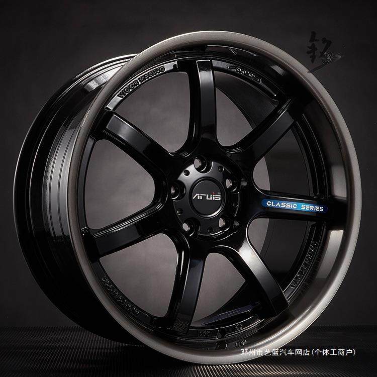 艺蓝1819寸大抛边低趴套色改装轮毂适用CRV蒙迪欧锐志E92A6