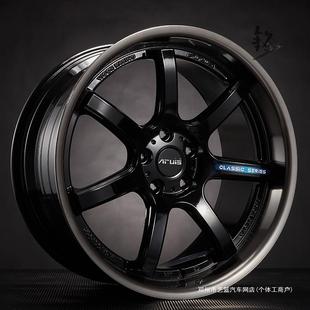 艺蓝1819寸大抛边低趴套色改装 轮毂适用CRV蒙迪欧锐志E92A6