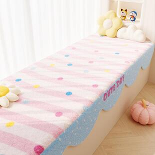 卡通少女心飘窗垫新窗台垫小户型卧室阳台粉色坐垫四季通用可机洗