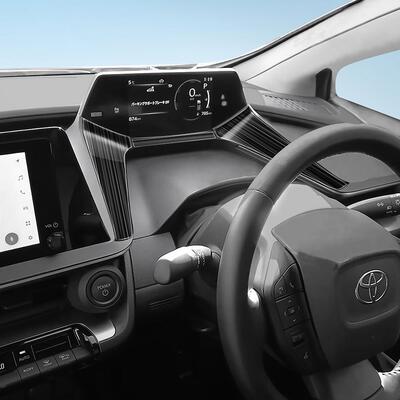 适用23款PRIUS普锐斯60系不锈钢仪表台面板亮片仪表台装饰内饰