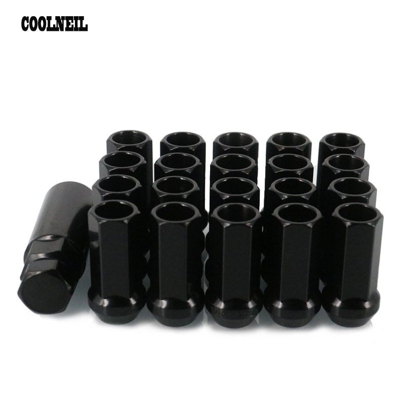 45mm通孔汽车防盗改装轮毂螺丝耐用wheel Lug Nuts lock Bolts