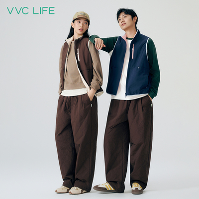 VVClife双面摇粒绒抓绒马甲