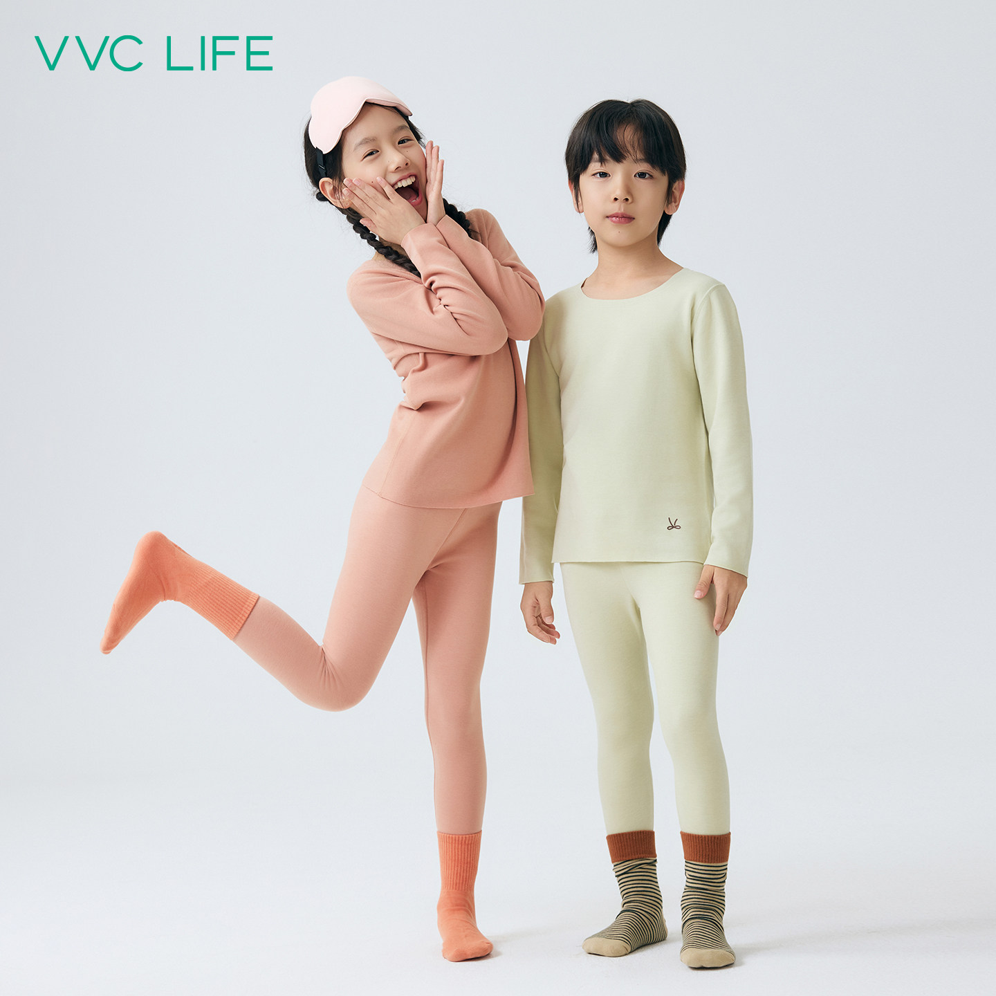 VVC life眠岛德绒亲子保暖套装2026年春季新款贴身内搭保