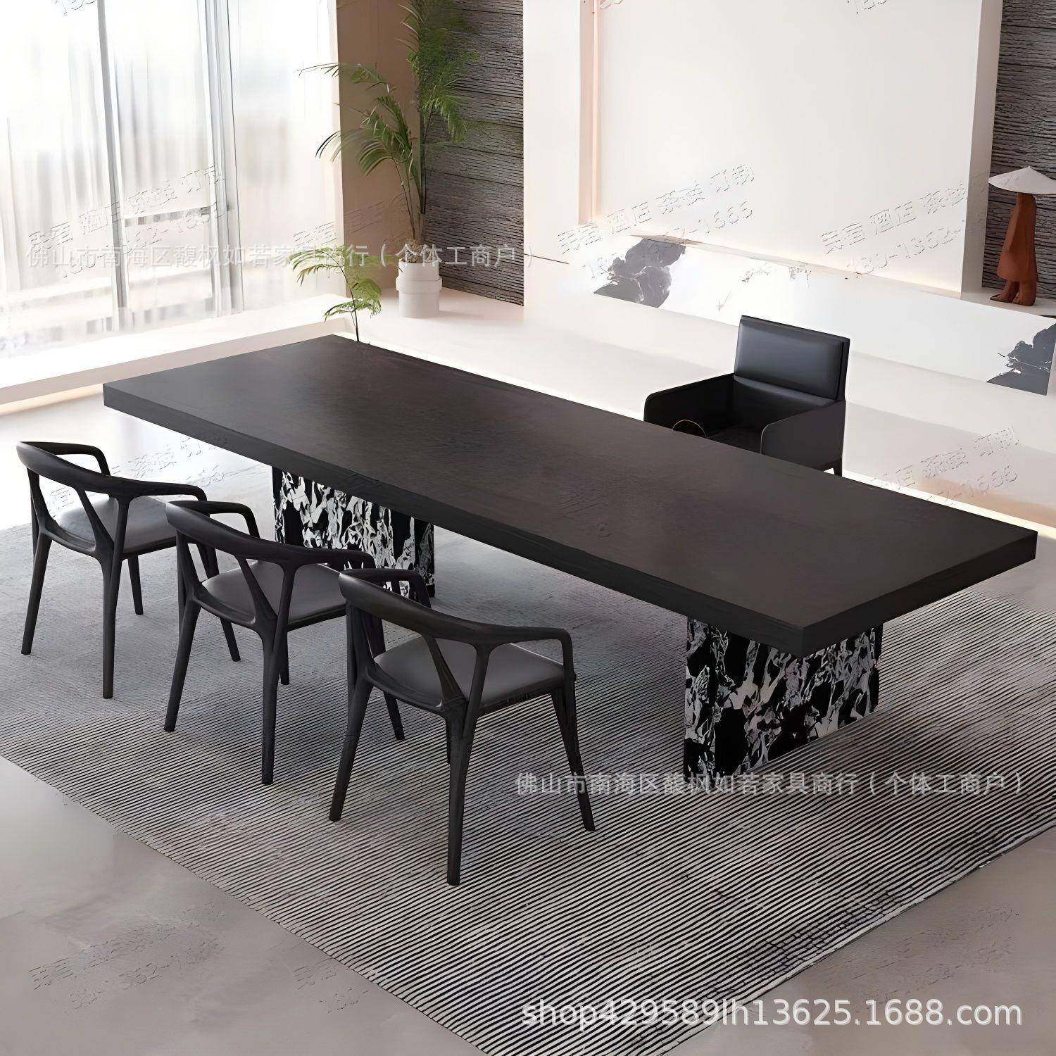 现代简约黑色岩板餐桌小户型长方形网红简约餐台大户型岛台一体,农用物资,其他肥料,淘宝优惠券,粉丝福利购,淘宝优惠卷