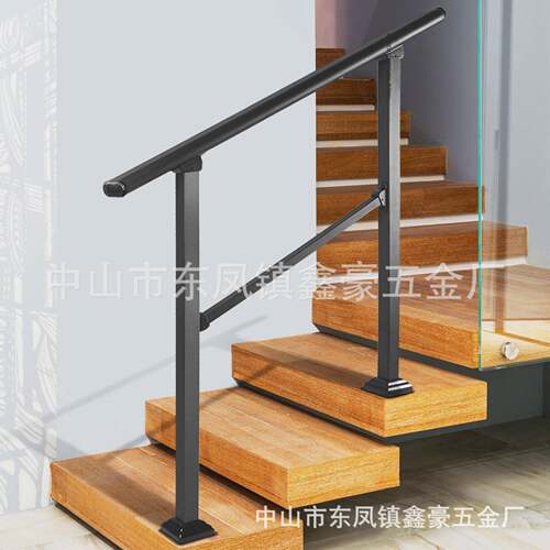 简约户外室内铁艺栏杆楼梯扶手2-4步自建房庭院防护栏杆台阶扶手