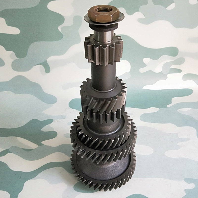 EQ2102/245/EQ2100E6D军车配件变速箱付轴带齿轮全套件