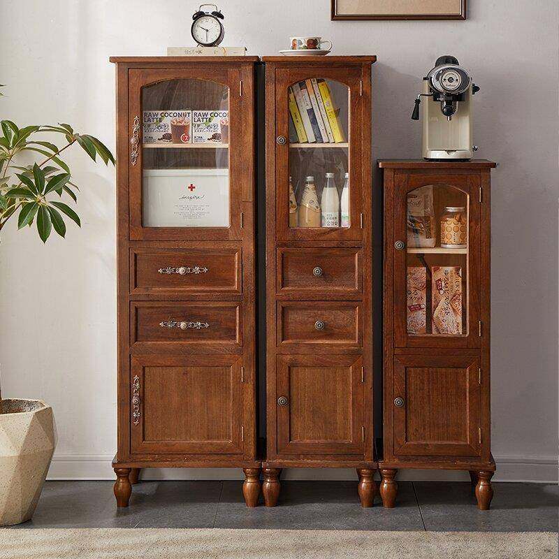美式实木斗柜收纳柜小户型带门靠墙柜客厅电视边柜储物小酒柜立聚,农用物资,其他肥料,淘宝优惠券,粉丝福利购,淘宝优惠卷