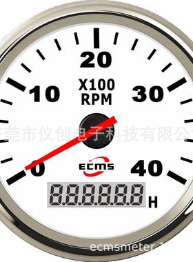 ECC系列指针/数显转速表黑色刻度盘4000RPM