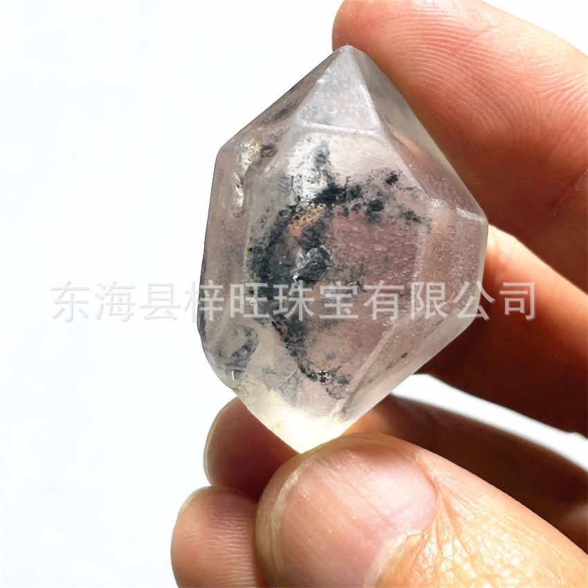 天然赫尔基蒙黑流沙黑武士闪灵钻白水晶双尖黑幽灵彩虹骸骨骨干石