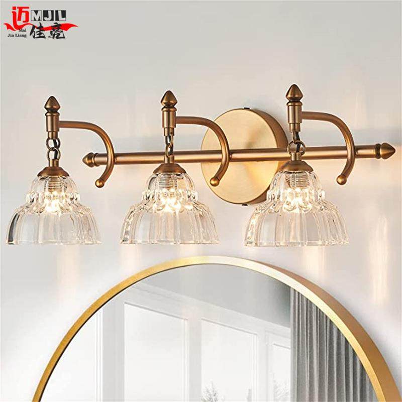 美式浴室梳妆台灯具创意工业风卧室客厅走廊铁艺壁灯