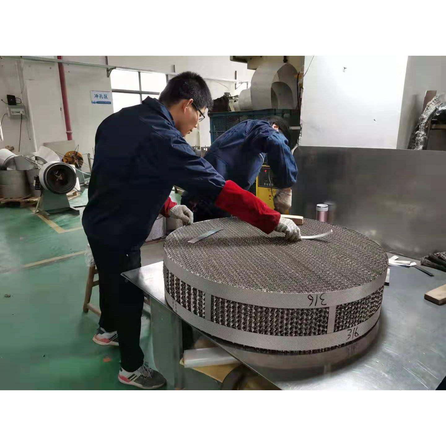 金属丝网波纹填料不锈钢多规格精馏塔规整填料化工填料