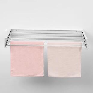 无痕免打孔双杆毛巾架浴室厨房置物收纳架不锈钢毛巾杆挂架可折叠