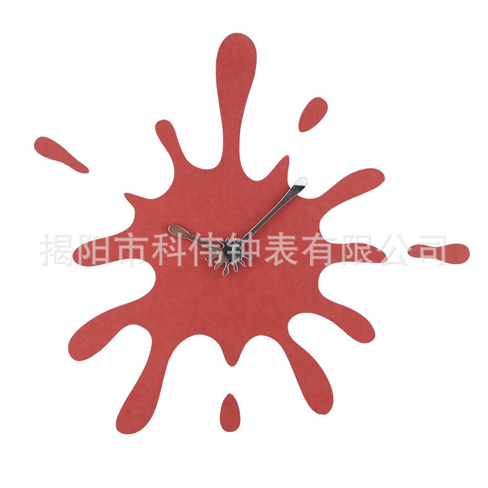2023新款时尚简约创意壁钟客厅装饰木质挂钟个性异型钟木钟表挂表