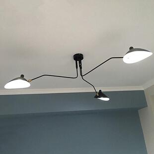 美式张牙舞爪北欧后现代简约复古客厅鸭嘴三头吸顶灯卧室书房灯