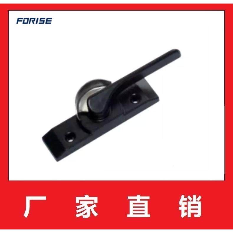 月牙锁铝合金塑钢门窗推拉锁平移可调窗户搭扣锁