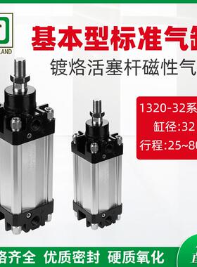 ISO-VDMA标准1320-32系列基本型标准气缸镀烙活塞杆磁性复动气缸
