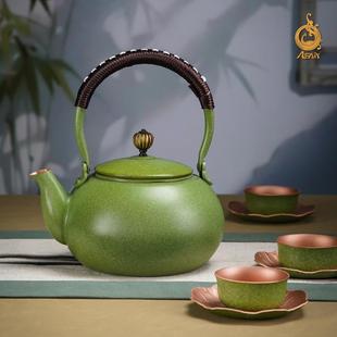 直销紫铜茶壶《春暖花开茶礼套装》泡茶烧水壶养身小茶具套装