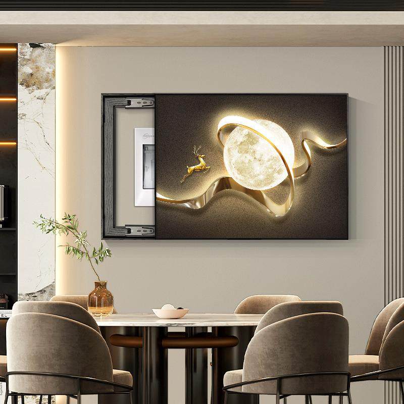 现代轻奢电表箱装饰画高级感配电箱遮挡壁画免打孔开关电闸盒挂画,农用物资,其他肥料,淘宝优惠券,粉丝福利购,淘宝优惠卷