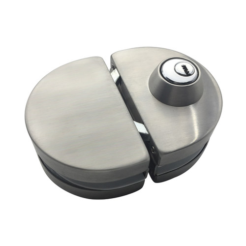 玻璃门锁无框推拉门单开双开单门双门商铺大门办公室U型锁免开孔