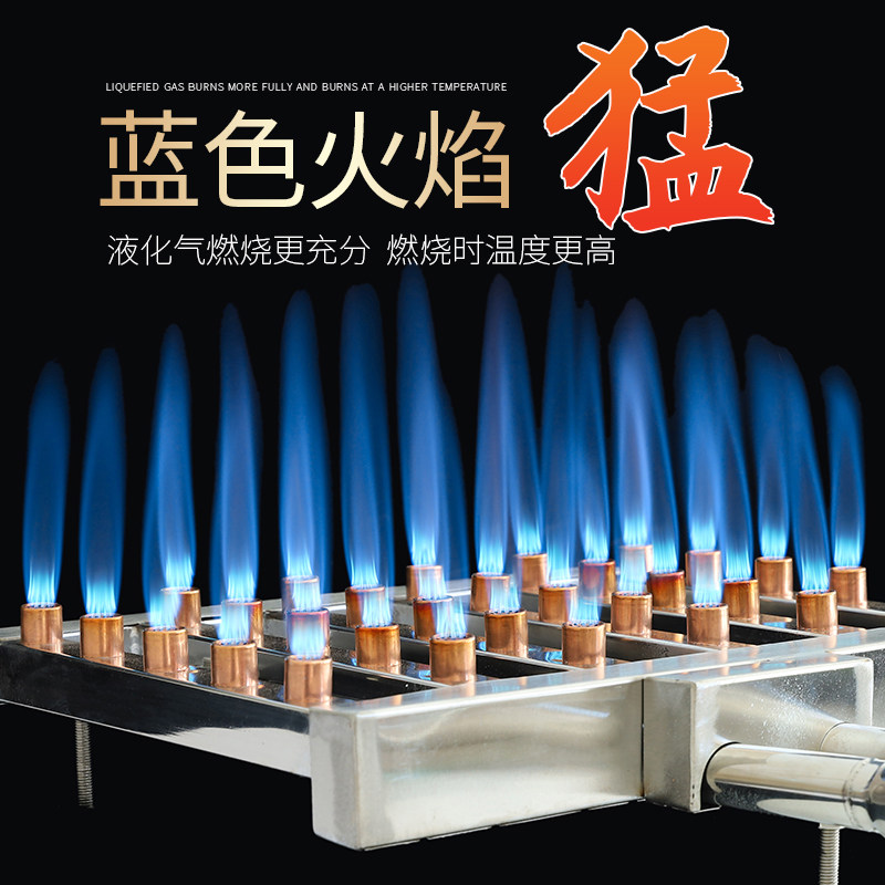 铁板鱿鱼鸭肠烤冷面手抓饼铁板鸡架铁板烧豆腐专用,方形火排炉头