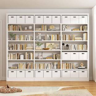 钢制家用图书馆书架置物架落地多层儿童学生收纳书柜铁艺绘本架子