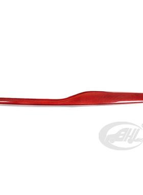 适用阿尔法stelvio真碳纤维红色中控面板装饰内饰改装汽车用品