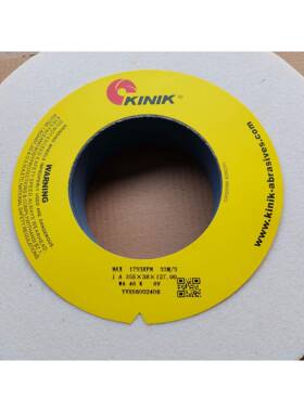 金力砂轮KINIK砂轮白刚玉白色中国砂轮WA46K355*38*127