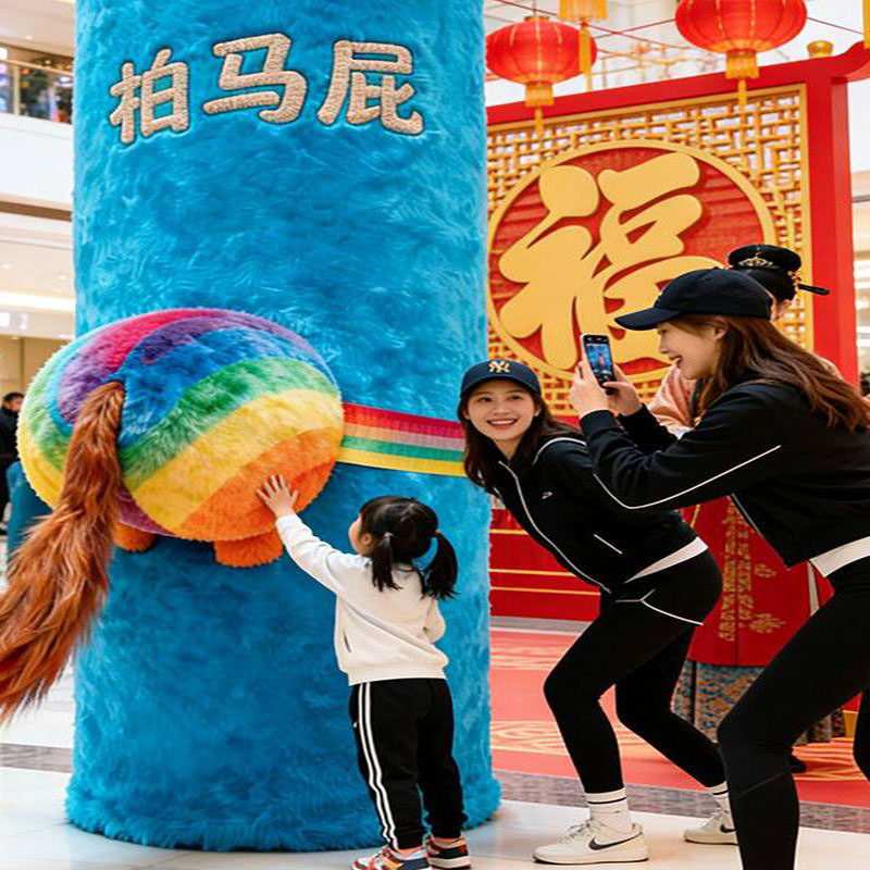 拍马屁雕塑商场商业街风景区样品屋展示中心卡通美陈网红打卡墙拍,节庆用品/礼品,装扮布置套餐,淘宝优惠券,粉丝福利购,淘宝优惠卷