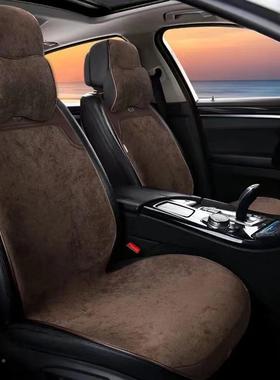 新款汽车坐垫四座季通用雪尼尔50321气超亚麻空层薄透气防滑座椅