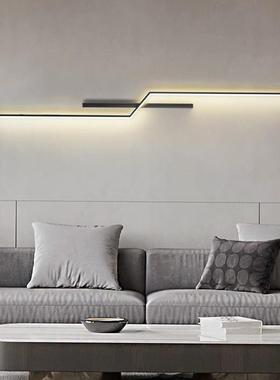 款床头壁灯格栅现IZV长条线客厅过道壁形新灯墙上卧室轻代奢壁灯