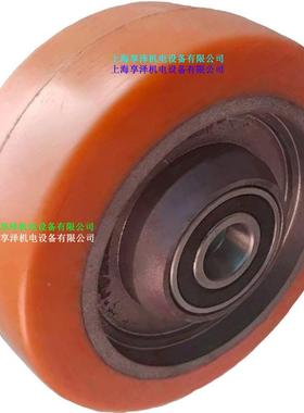 1.2E永恒力吨电动堆垛车JC121平衡轮转向轮子黄色聚89685氨酯包胶