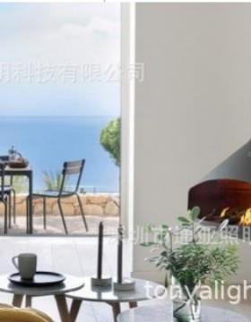 酒店真民宿度假村悬挂火壁41489炉木电子燃酒精悬空装飞碟饰壁炉