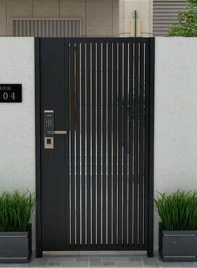 铝合金不墅庭院门别花园门院子栅栏子门锈JPU钢铁艺单双开母户外