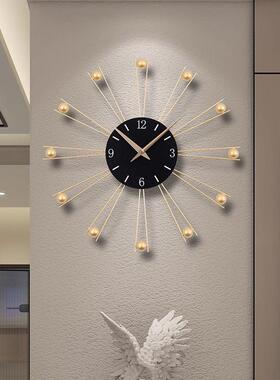 钟表简挂钟客厅25031格栅时装饰创意钟钟2表挂墙205新款现代约大