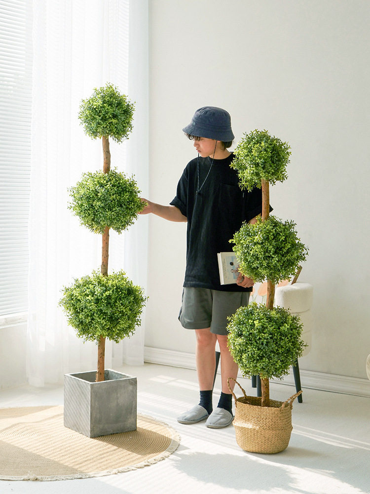 仿真绿植室内球型植物大型创意仿真花客厅米兰仔盆景摆件装饰假树