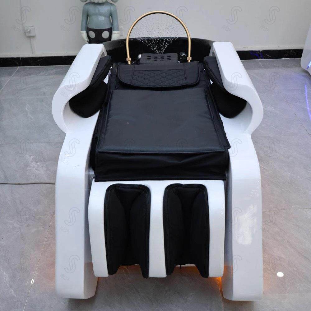 智能电动按摩洗头床理发店蒸专用发全自动水循美H127发环熏头疗养