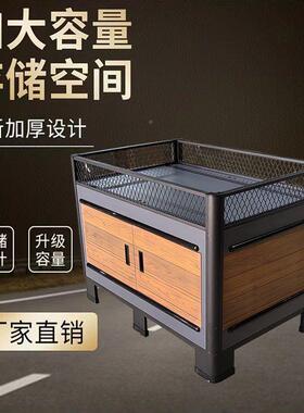 超市销花AL100537车户外地摊卖售促柜装服堆头多功能中岛货架架展