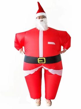 跨境圣诞圣人充诞气诞服圣树老服装雪人服舞台表RUW演服造型