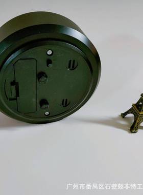 酒店用品高档精美闹钟夜方光单灯69024闹简大金属闹钟钟