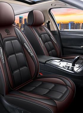 跨境销车坐垫肌肉块GHQ全包围单座汽皮热革座套耐耐脏磨座垫四季