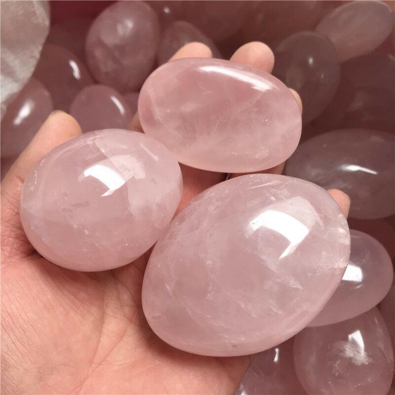 厂家供XK-FJBW0天然粉水把玩手件马达加斯加粉把晶原石打磨晶矿标