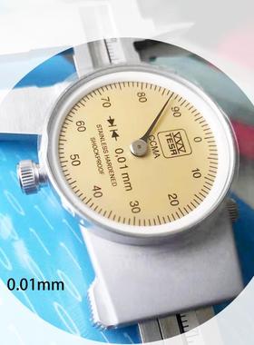 瑞士TEA表卡尺0S501005-1500150*0.01/1带50*0.02mm带表游标卡尺