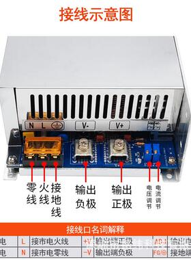 大功率开-关电源MS500W-12V246V4IPU8V2120v转直流V油泵变压器
