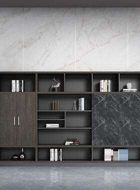 办公资室书柜文件件柜质简约板式料架档案储71599物柜老板木背景