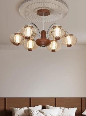 法式中古胡厅吊灯间复古vintage餐厅桃木色liming书房客卧室设计