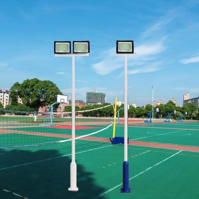 s%4米篮球场网照明场灯户外亚明米LED投光灯泛光灯56双头中杆SLZ