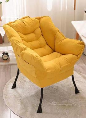 懒人沙发电脑单椅沙发椅家用阳台椅休61252闲椅宿人舍可躺靠背小