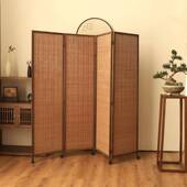 玄关日式 复遮古可移动F97J997J折叠房间卧拉室断新品 推屏风隔客厅