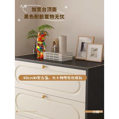 钢制五斗柜物用卧室简约41303大多容量层皮收纳储柜铁铁艺防尘抽